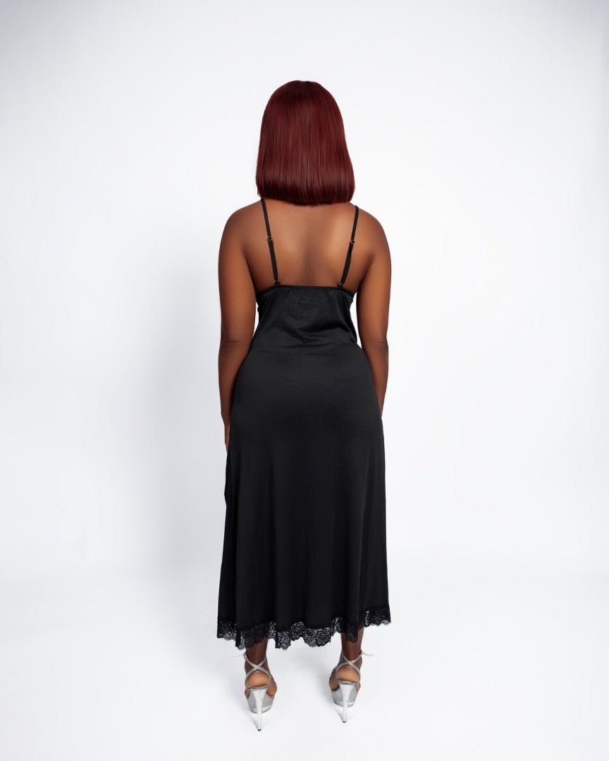 Black Allure Nightdress - EileyNova