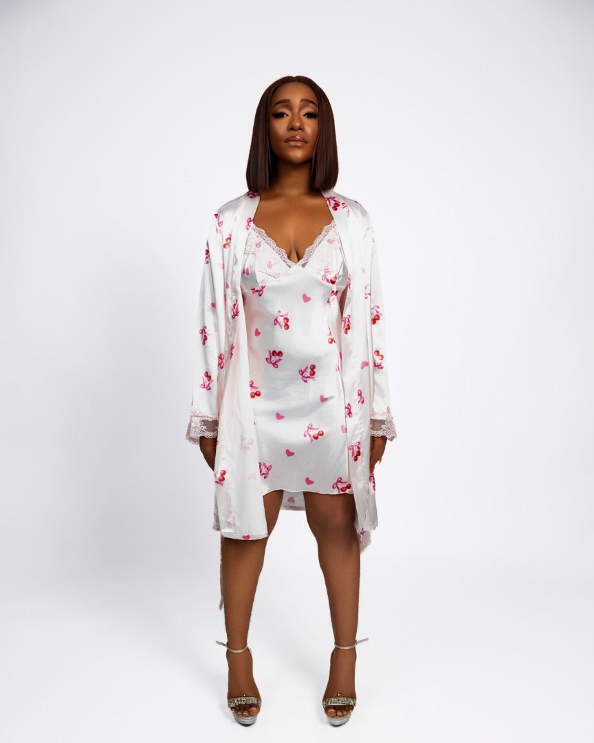 Cherry Bloom Nightfall Nightdress - EileyNova