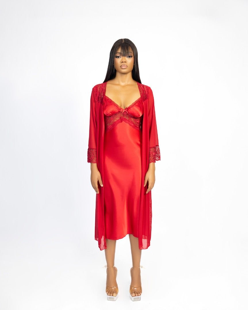 Red Velvet Dusk Sleepdress - EileyNova