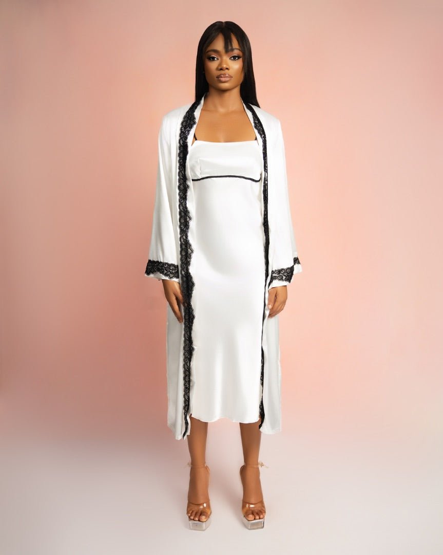 Silk Reverie White Sleepdress - EileyNova