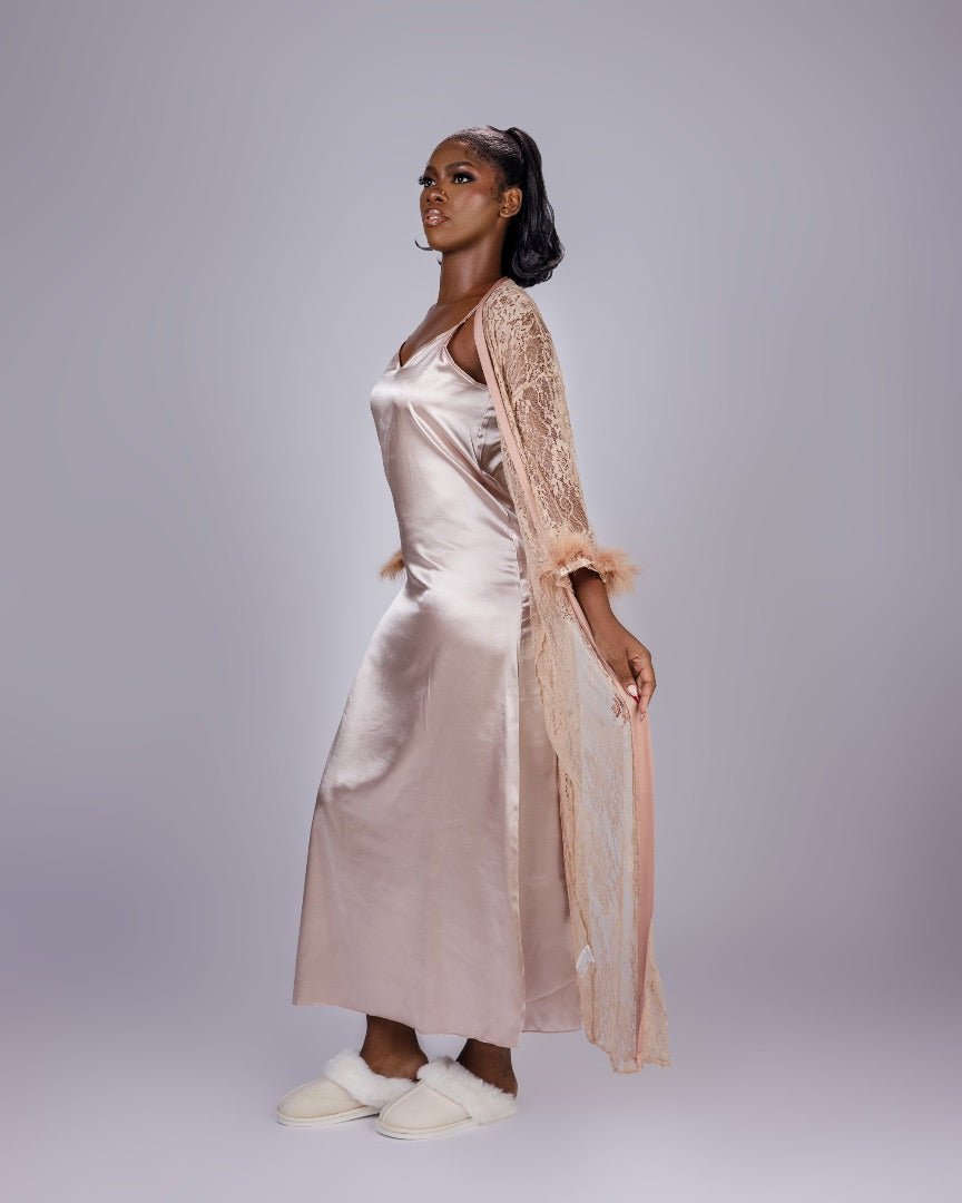 Soft desire satin dress - EileyNova