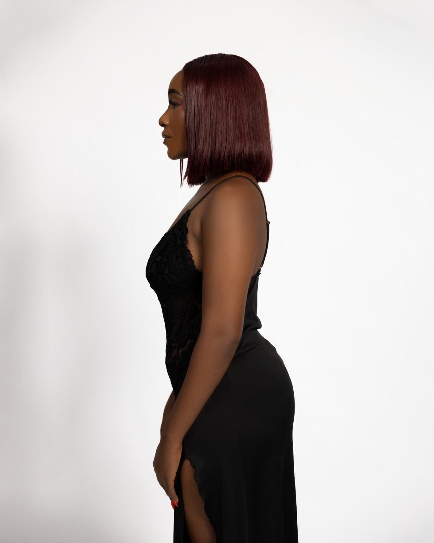 Black Allure Nightdress - EileyNova