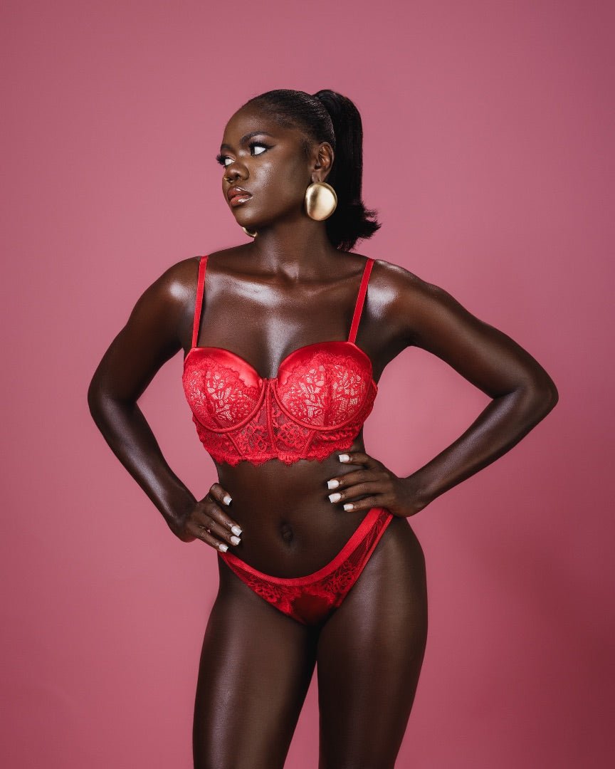 Red temptation lingerie - EileyNova