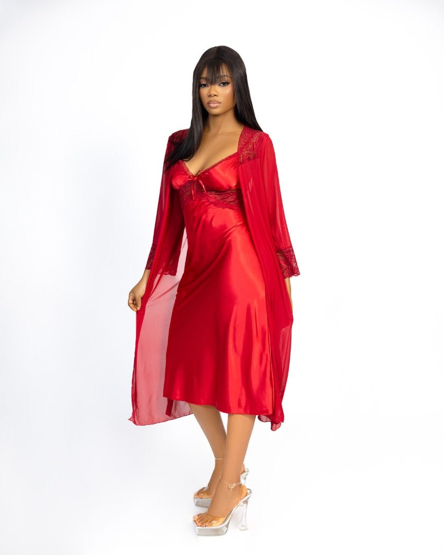 Red Velvet Dusk Sleepdress - EileyNova