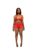 Seduction in red lingerie - EileyNova