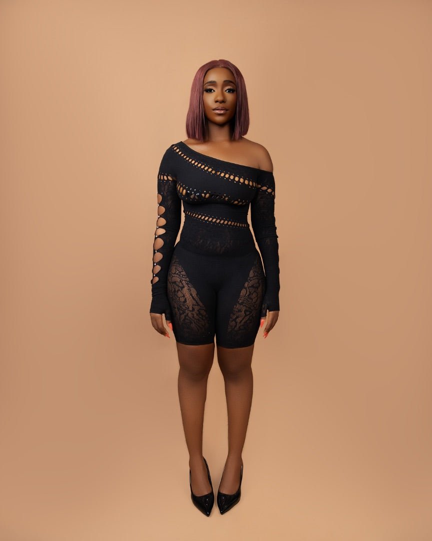 Venus Black Bodysuit - EileyNova